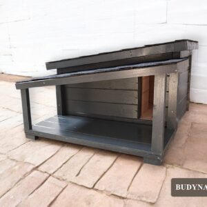 Zateplený domček pre mačku DARLING (odtieň antracit)