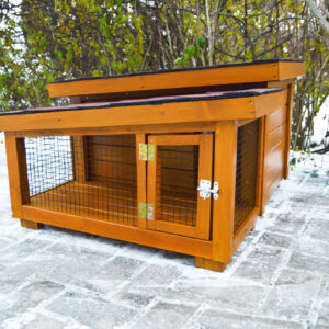 Zateplený domček pre mačku DARLING Extra (odtieň dub)