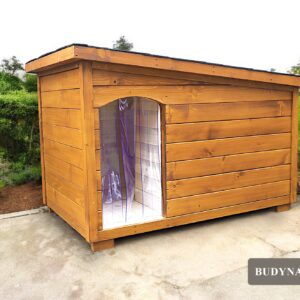 Zateplená búda pre psa MAXIM (odtieň dub)