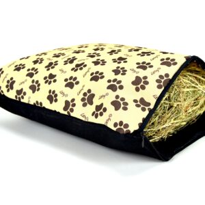 Vodeodolný vankúš pre psa / mačku - labkový svetlý s čiernou #4