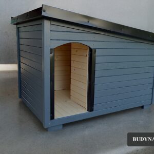 Zateplená búda pre psa MAXIM (odtieň antracit)